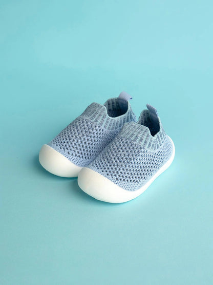 Little Maia Woven Machine-Washable Sock Shoes