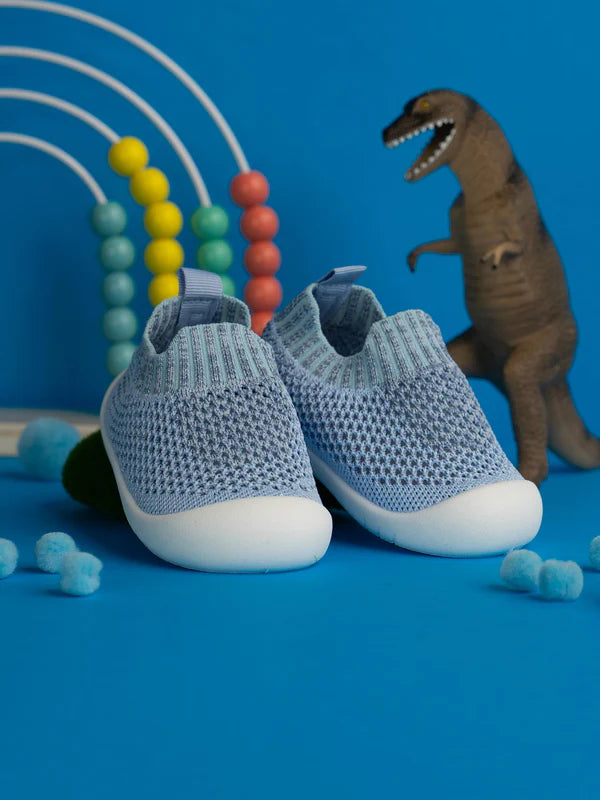 Little Maia Woven Machine-Washable Sock Shoes