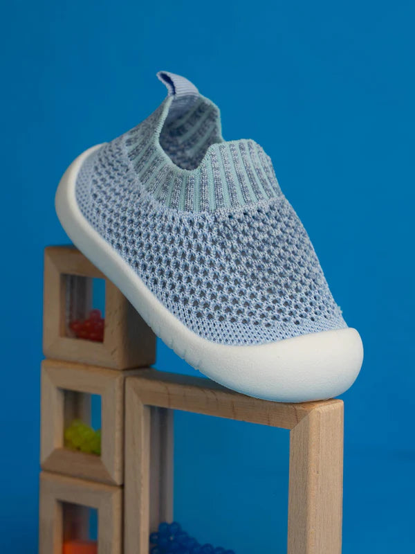 Little Maia Woven Machine-Washable Sock Shoes