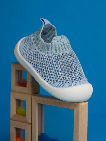 Little Maia Woven Machine-Washable Sock Shoes