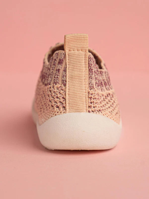 Little Maia Woven Machine-Washable Sock Shoes