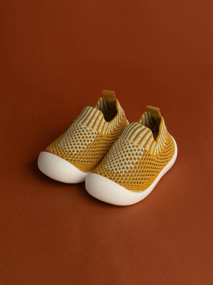 Little Maia Woven Machine-Washable Sock Shoes