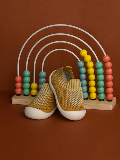 Little Maia Woven Machine-Washable Sock Shoes