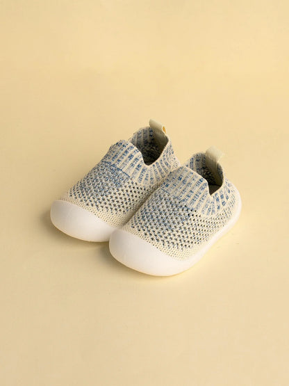 Little Maia Woven Machine-Washable Sock Shoes