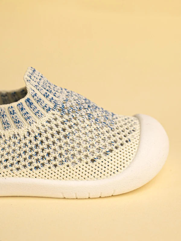 Little Maia Woven Machine-Washable Sock Shoes