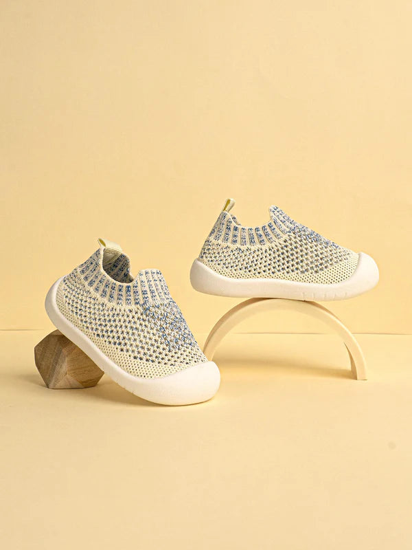 Little Maia Woven Machine-Washable Sock Shoes